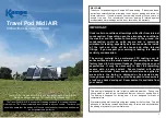 Предварительный просмотр 1 страницы Kampa Travel Pod Midi AIR Instructions & Care Manual