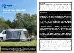 Предварительный просмотр 1 страницы Kampa Travel Pod Mini AIR Instructions & Care Manual