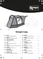 Kampa Watergate Canopy Installation And Operating Manual preview