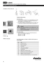 Предварительный просмотр 34 страницы Kampmann KaDeck Series Installation And Operating Instructions Manual