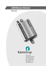 Предварительный просмотр 1 страницы Kamstrup GSM Master Modem Manual