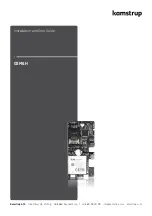 Kamstrup GSM6H Installation And User Manual preview