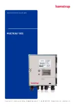 Предварительный просмотр 1 страницы Kamstrup MULTICAL 801 Installation And User Manual