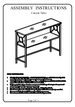 K&B Furniture KB C1300 Assembly Instructions preview