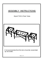 K&B Furniture T202 Assembly Instructions preview
