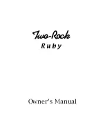 K&M Analog Designs Two-Rock Ruby Owner'S Manual preview