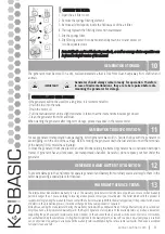 Предварительный просмотр 9 страницы K&S BASIC KSB 30A Owner'S Manual