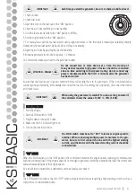 Preview for 7 page of K&S BASIC KSB 30i S Owner'S Manual