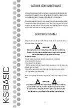 Предварительный просмотр 18 страницы K&S BASIC KSB 6000D Owner'S Manual