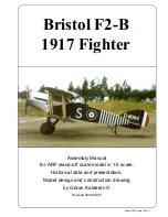 K&W Model Airplanes Bristol F2-B 1917 Fighter Assembly Manual preview