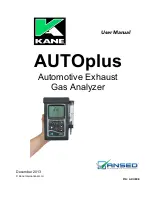 Предварительный просмотр 1 страницы Kane AUTOplus 4-2 User Manual