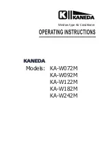 Kaneda KA-W072M Operating Instructions Manual preview