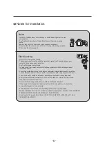 Preview for 8 page of Kaneda KA-W072M Operating Instructions Manual