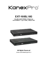 KanexPro EXT-100SL18G User Manual preview