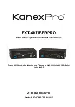 KanexPro EXT-4KFIBERPRO Manual предпросмотр