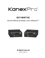 KanexPro EXT-HDBT70C User Manual предпросмотр