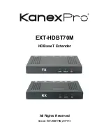 KanexPro EXT-HDBT70M Manual preview