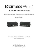 KanexPro EXT-HDBTKVM100 Manual предпросмотр