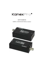 Preview for 1 page of KanexPro EXT-HDSDIX Setup Manual