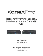 Preview for 1 page of KanexPro EXT-NETAVRX Manual