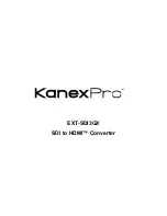 Preview for 1 page of KanexPro EXT-SDI3GX User Manual