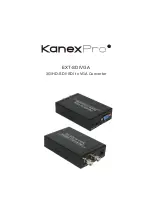 Preview for 1 page of KanexPro EXT-SDIVGA Setup Manual