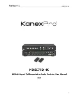 KanexPro HDSC71D-4K User Manual preview