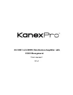 Предварительный просмотр 1 страницы KanexPro HDSP164K User Manual