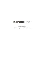 Preview for 1 page of KanexPro HDSP2X4 Setup Manual