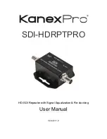 Preview for 1 page of KanexPro SDI-HDRPTPRO User Manual