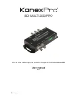 KanexPro SDI-MULTI2SDIPRO User Manual preview