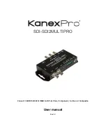 KanexPro SDI-SDI2MULTIPRO User Manual preview