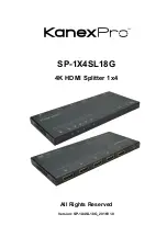 KanexPro SP-1X4SL18G Manual preview