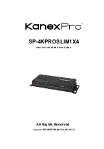 KanexPro SP-4KPROSLIM1X4 Instructions Manual preview