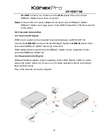 Preview for 10 page of KanexPro SP-HDBT1X4 Operation Instruction Manual