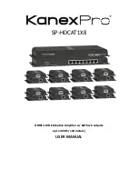 Preview for 1 page of KanexPro SP-HDCAT1X8 User Manual