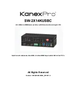 Preview for 1 page of KanexPro SW-2X14KUSBC Manual