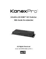 Предварительный просмотр 1 страницы KanexPro SW-4KPROSLIM4X1 User Manual