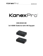 KanexPro SW-HD3X14K User Manual preview