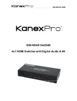 Preview for 1 page of KanexPro SW-HD4X1AUD4K Manual