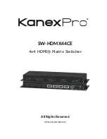 Предварительный просмотр 1 страницы KanexPro SW-HDMX44CE User Manual