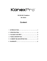 Preview for 1 page of KanexPro SW-SDI4X1 User Manual