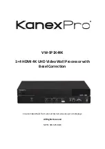 Preview for 1 page of KanexPro VW-SP1X44K Manual