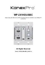 KanexPro WP-2X1HDUSBC User Manual preview