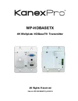 Preview for 1 page of KanexPro WP-HDBASETX User Manual