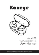 Предварительный просмотр 1 страницы Kaneye F9 User Manual