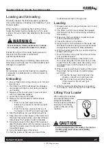 Предварительный просмотр 27 страницы Kanga 216 Series Operator'S Manual