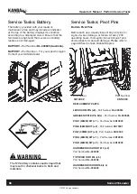 Предварительный просмотр 70 страницы Kanga 216 Series Operator'S Manual