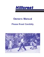 Preview for 1 page of Kangaroo Hillcrest series Owner'S Manual