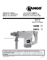 Kango 840M Operator'S Manual предпросмотр